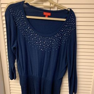 Elle XL blue dressy sweater